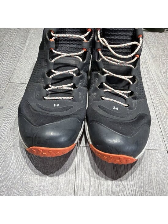 Under Armour SpeedFit Hike Mid Black Orange Mens Size 12.5 Boots